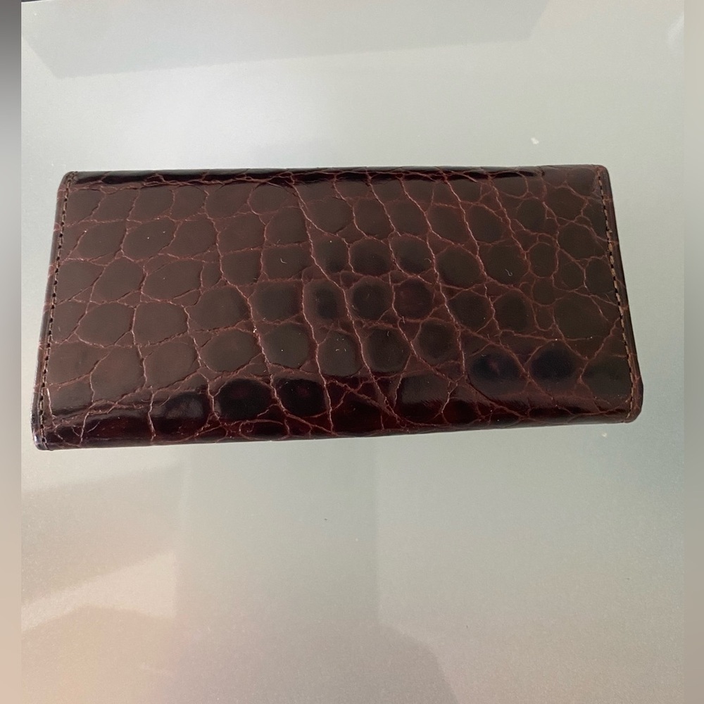 NEW Gianni VERSACE KEYS holder/wallet Leather crocodile imprint ITALY - Picture 3 of 12